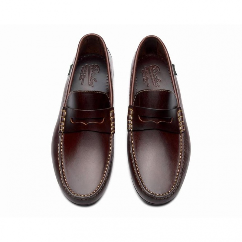 Paraboot Cabrio Loafers Herr Mörkbruna | AVQ-957032