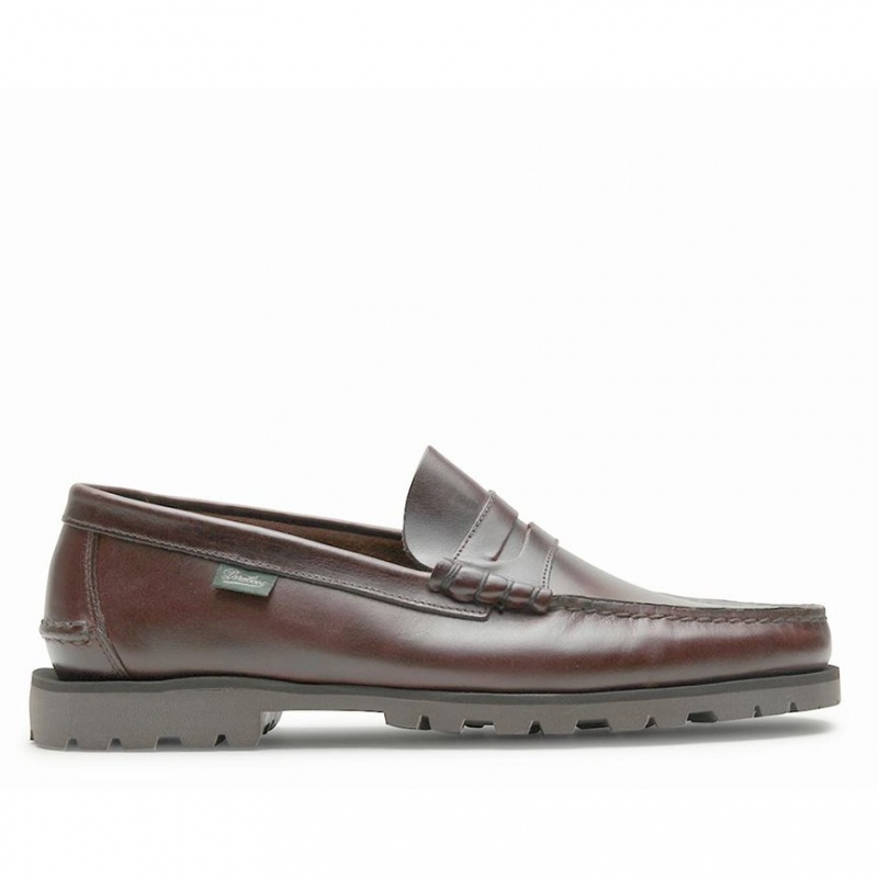 Paraboot Coraux Loafers Herr Mörkbruna | SUE-469250